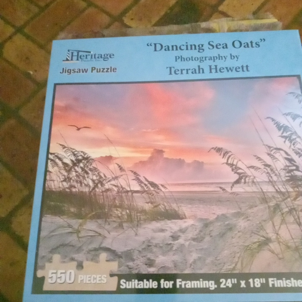Heritage Sunset Beach Scene Jigsaw Puzzle
